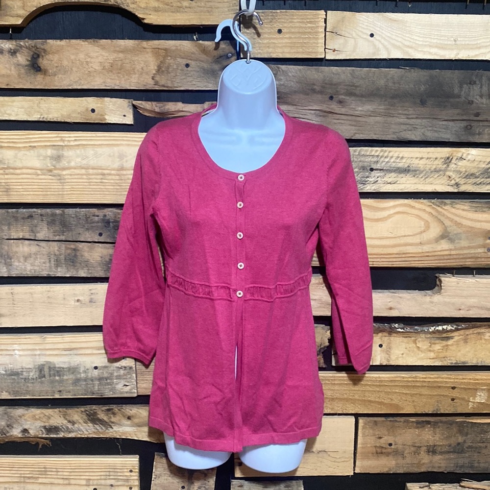 Boden Pink 3/4 Cardigan Sweater Size 6